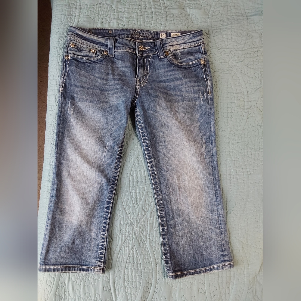 Miss Me 'Cross' capri
